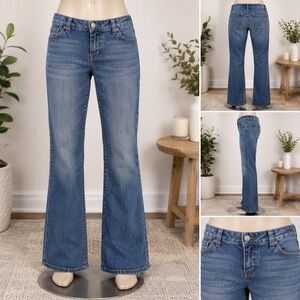 Ann Taylor LOFT Original Bootcut Jeans Medium Wash Denim Size 14P Petite